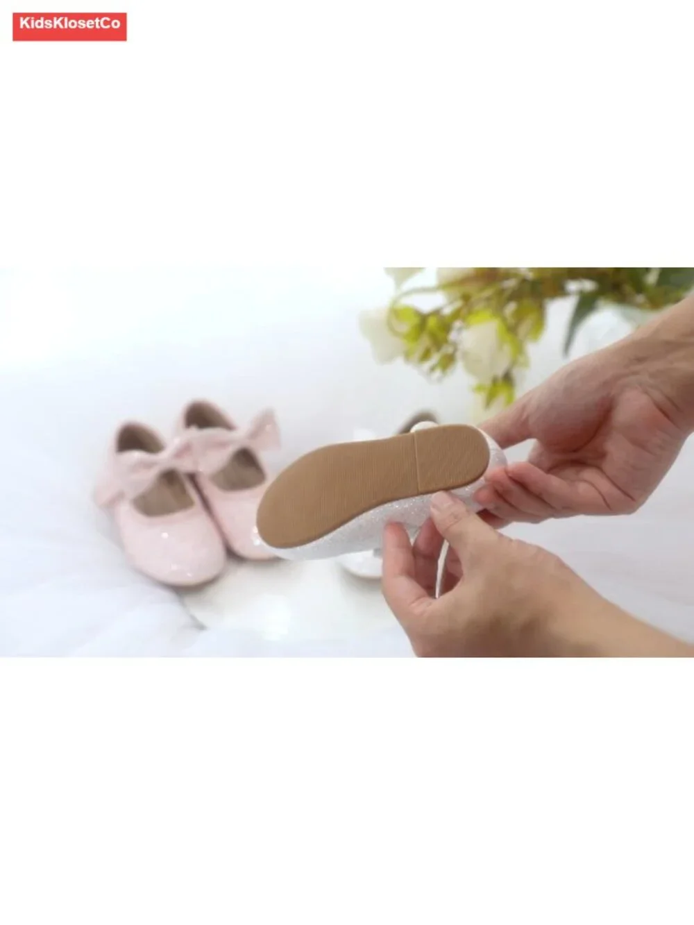Toddler Girls Mary Jane Flats Glitter Sequins Slip Resistant Wedding Party Shoes